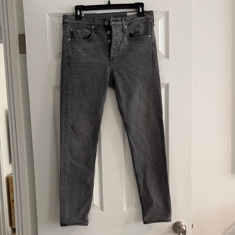 rag & bone Men's Charcoal Slim Jeans